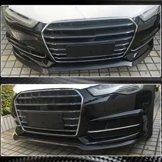 Lip Anteriore Paraurti Carbon V3 per S-Line 2014-2018 foto 4