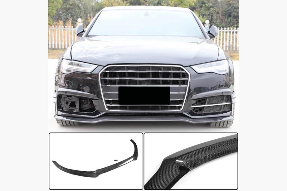 Audi A6 C7 2011-2017 Lip Anteriore Paraurti Carbon V3 per S-Line 2014-2018 Foto 1
