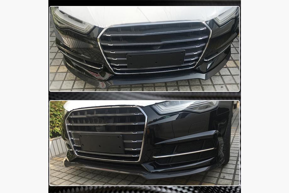 Audi A6 C7 2011-2017 Lip Anteriore Paraurti Carbon V3 per S-Line 2014-2018 Foto 4