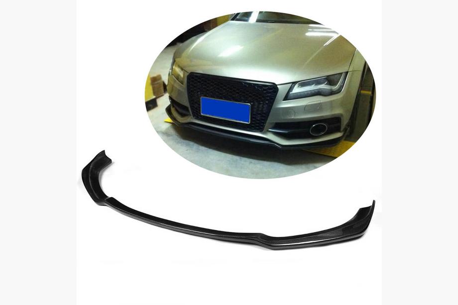Audi A7 2010-2018 Labbro anteriore V1 per paraurti (S-Line, 2010-2014, Carbonio) Image
