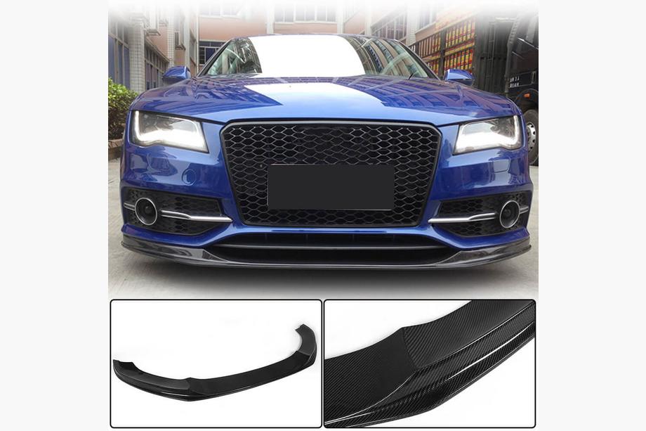 Audi A7 2010-2018 Labbro Paraurti Anteriore V2 (per S-Line 2010-2014, Carbonio) Image