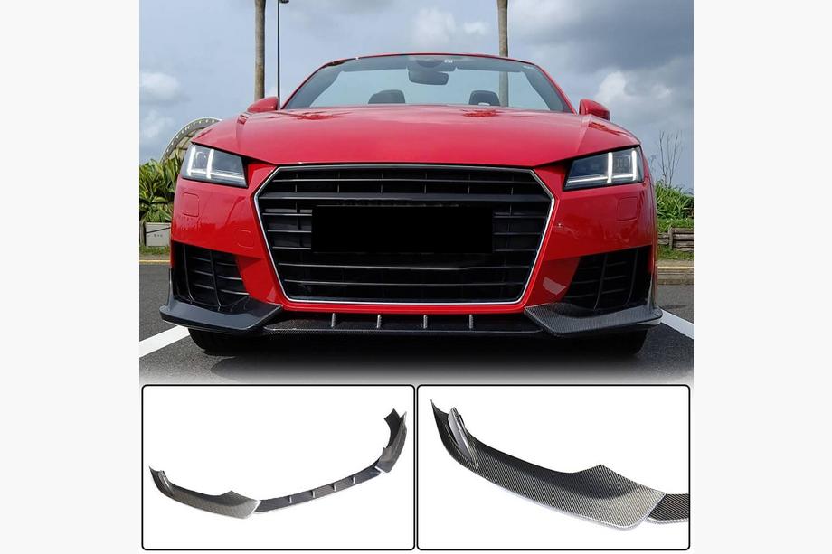 Audi TT 2014-2023 Labbro anteriore Lip V2 (per Base, 2014-2019, Carbonio) Image