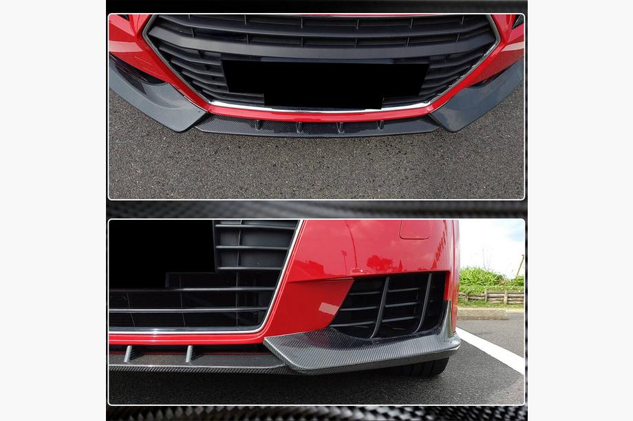 Audi TT 2014-2023 Labbro anteriore Lip V2 (per Base, 2014-2019, Carbonio) Foto 5