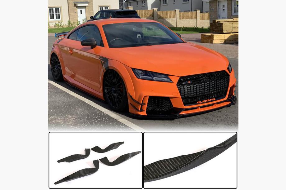Audi TT 2014-2023 Alette laterali per paraurti anteriore (per RS, 2016-2019, Carbonio) Image
