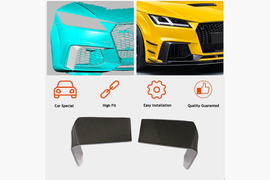 Audi TT 2014-2023 Cover Fendinebbia (per RS, 2016-2019, Carbonio) Foto 2