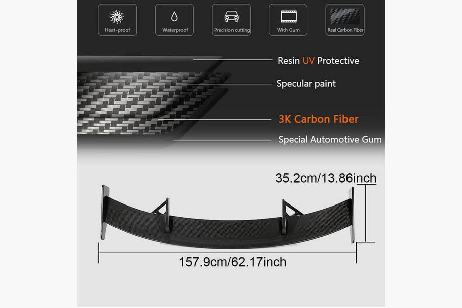 Audi TT 2014-2023 Spoiler V2 (Carbonio) Foto 6