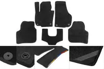 Renault Logan MCV 2005-2013 Tappetini in tessuto Premium (neri) foto 1