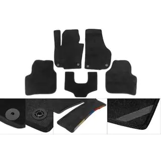 Tappetini in tessuto Premium (neri) foto 1