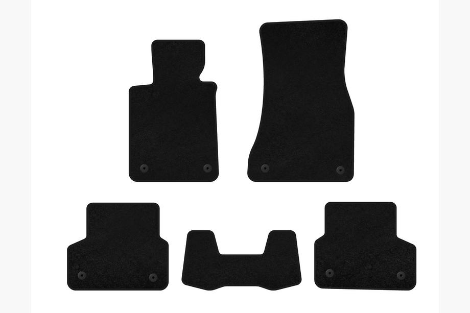 BMW Serie 5 G30/G31 2017–2023 Tappetini in tessuto Premium (neri) Foto 1