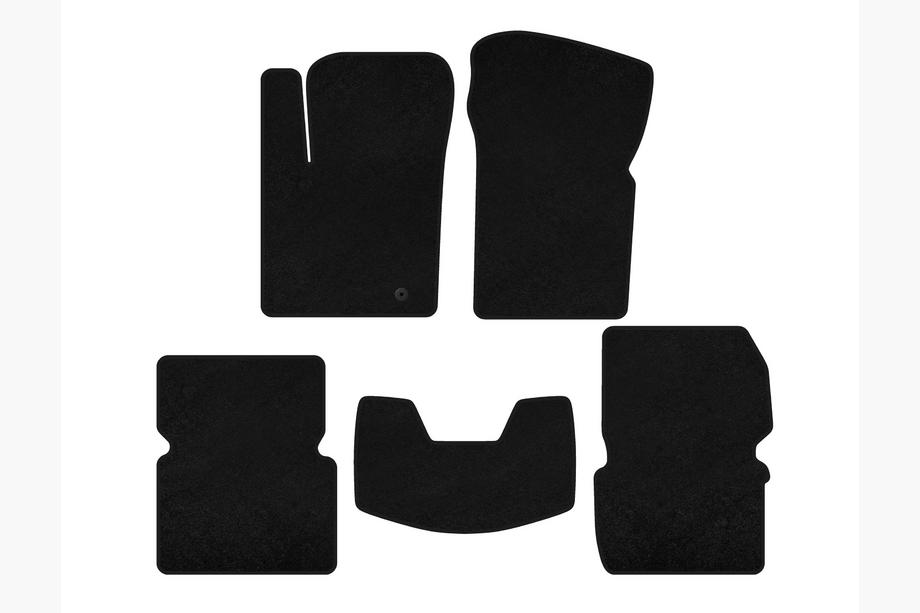 Dodge Avenger 2007-2014 Tappetini in tessuto Premium (Nero) Image