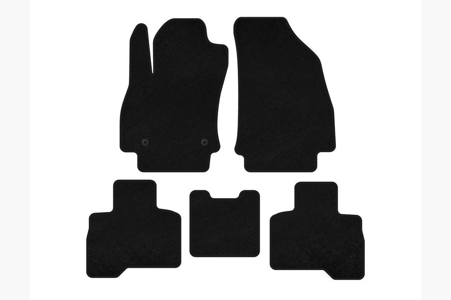 Fiat Fiorino/Qubo 2008-2024 Tappetini tessili Premium (Per Qubo 2008-2016, Nero) Foto 2