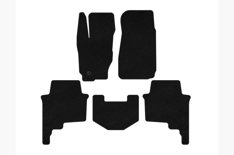 Jeep Commander 2005-2010 Tappetini in tessuto Premium (neri) Image