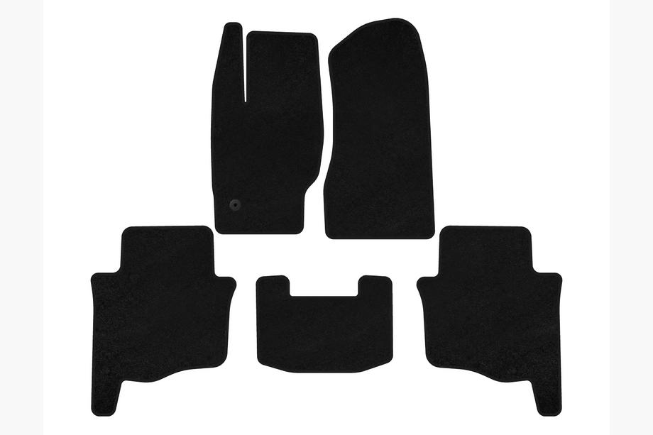 Jeep Grand Cherokee WK 2004-2010 Tappetini in tessuto Premium (Nero) Foto 1