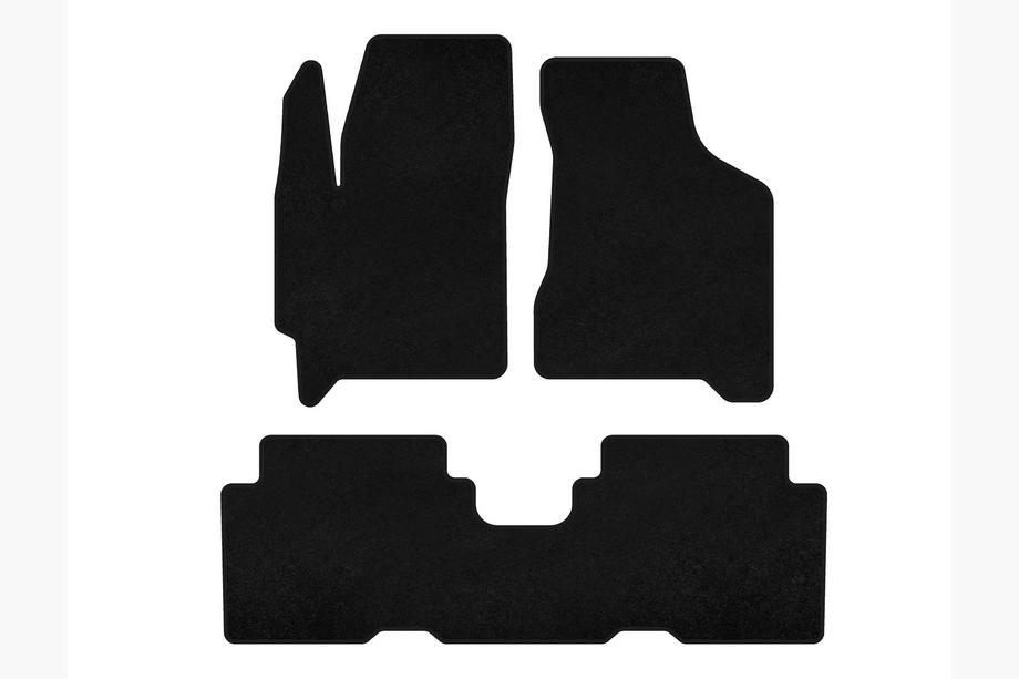 Kia Carens 1999-2012 Tappetini in tessuto Premium (Nero) Foto 1