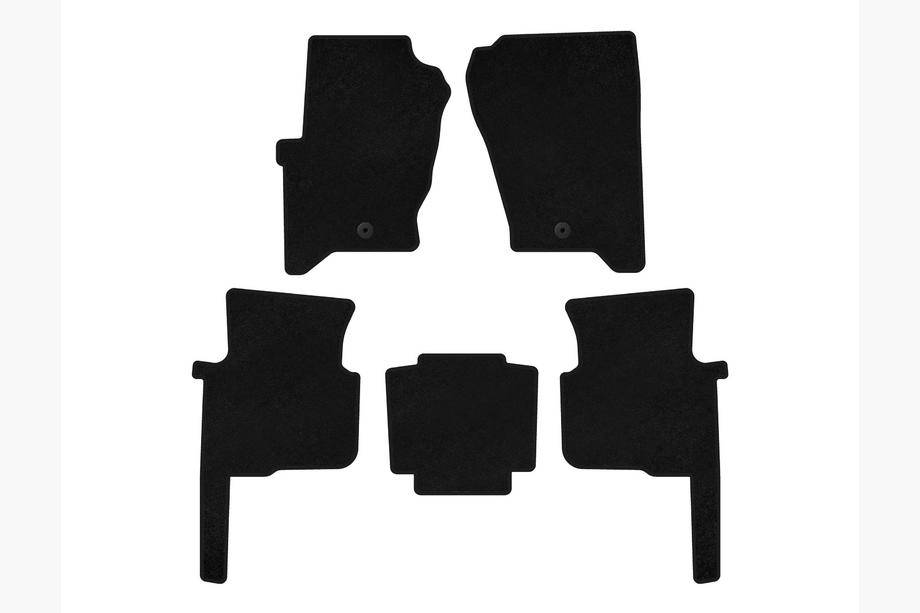 Land Rover Discovery III 2004–2009 Tappetini in tessuto Premium (Nero) Image
