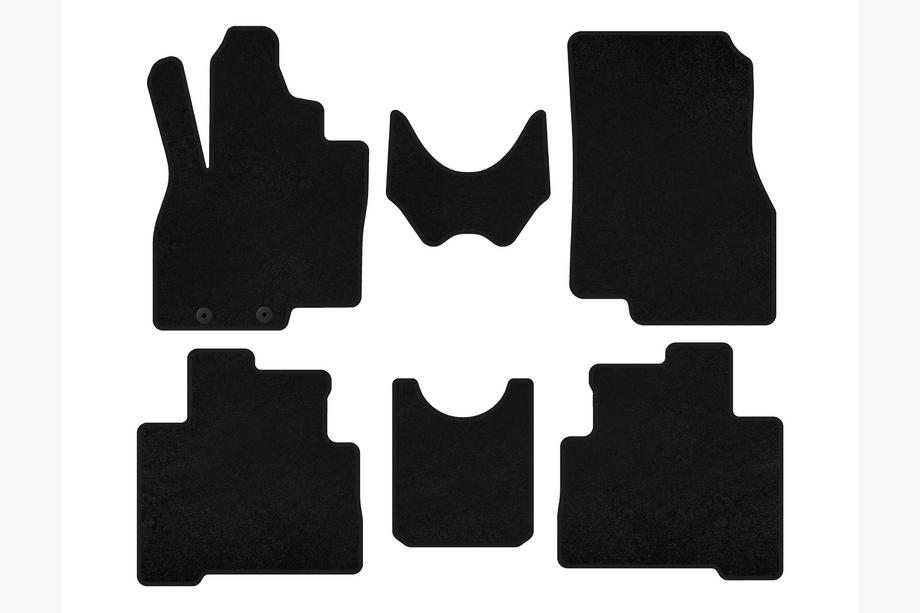 Mitsubishi Grandis 2003-2011 Tappetini Tessili Premium (2 File, 7 Posti, Nero) Foto 1