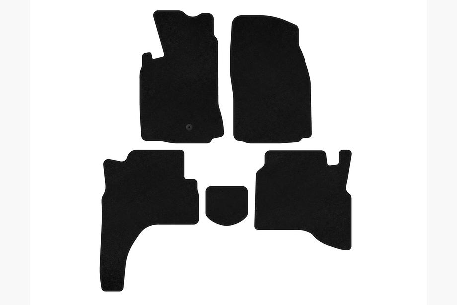 Mitsubishi Pajero Sport 1996-2007 Tappetini in tessuto Premium (Nero) Image