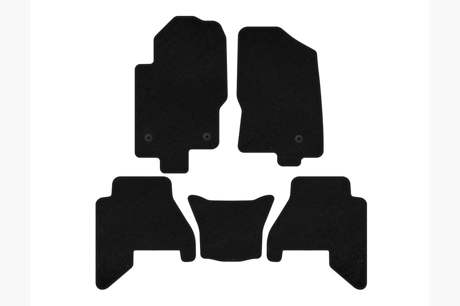 Nissan Pathfinder R51 2005-2014 Tappetini auto in tessuto Premium V2 (2 file, neri, 2010-2014) Foto 1