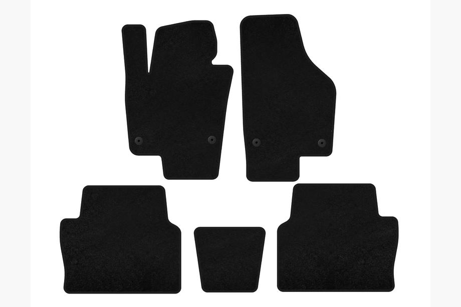 Seat Alhambra 2010- Tappetini tessili Premium (2 file, neri) Image