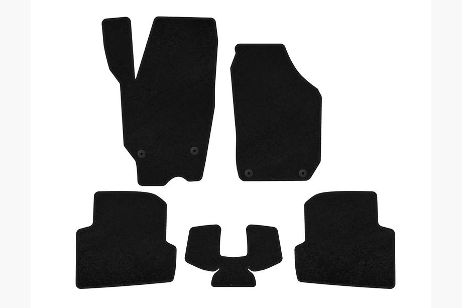 Skoda Fabia 2007-2014 Tappetini in tessuto Premium (2010-2014, SW, Nero) Image