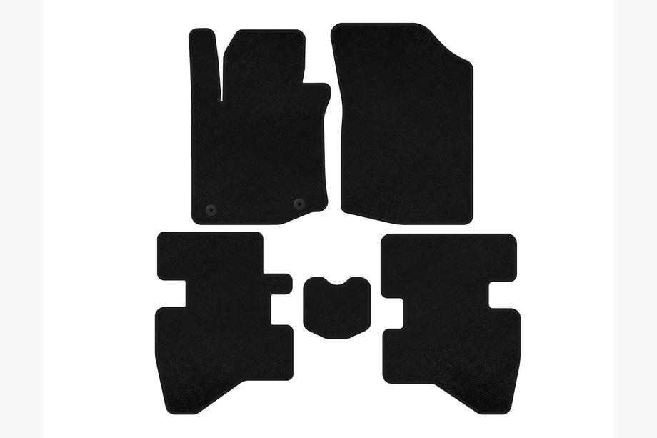 Citroen C-1 2014-2021 Tappetini in tessuto Classic (HB, Nero) Image