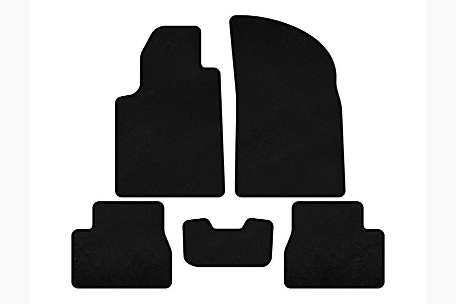 Citroen C-3 2002-2009 Tappetini in tessuto Classic (Nero) Image