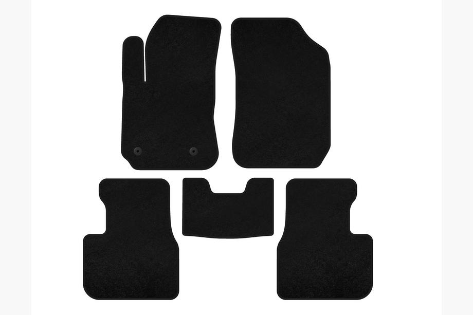 Citroen Cactus 2014-2020 Tappetini in tessuto Classic (Nero) Image