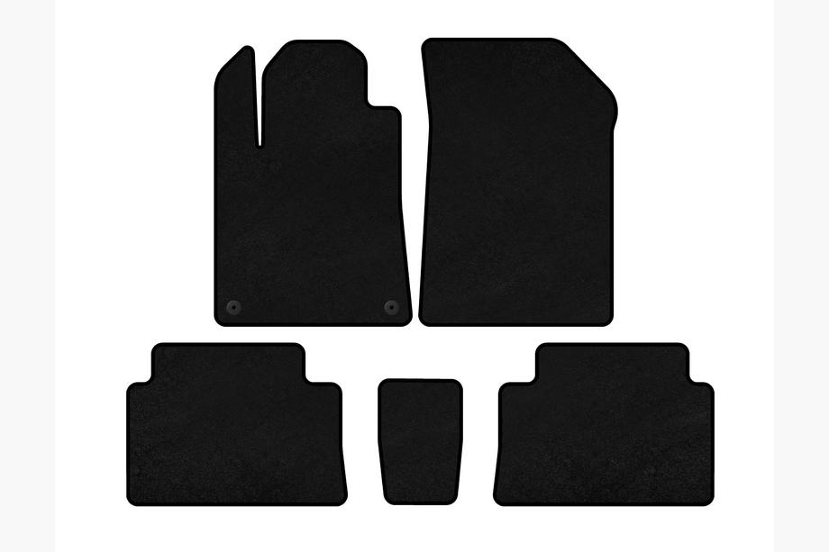 Citroen C-5 2001-2008 Tappetini in tessuto Classic (Nero) Image