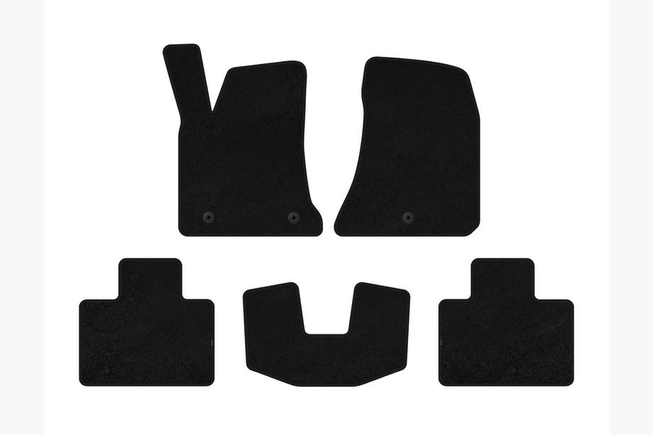 Dodge Charger 2010-2023 Tappetini in tessuto Classic (2015-2023, SD, Nero) Image