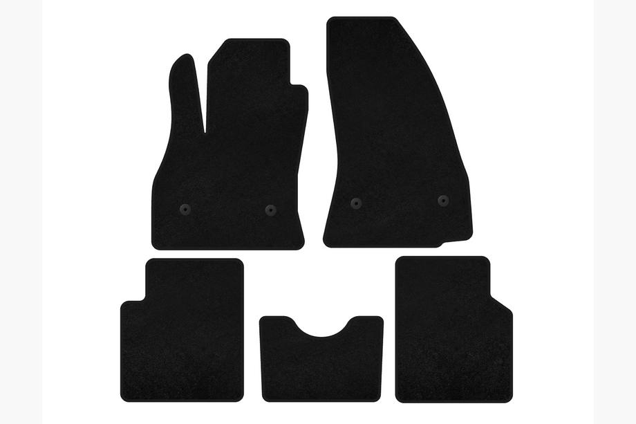 Fiat 500/500L 2013-2022 Tappetini in tessuto Classic (per 500L, Nero) Image