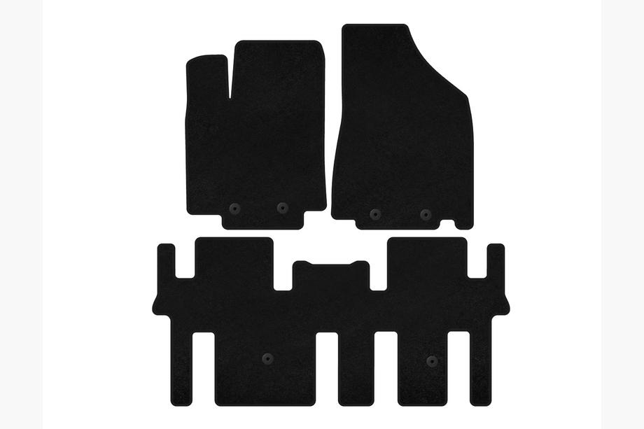Nissan Pathfinder R52 2012-2021 Tappetini in tessuto Classic (2 file, Nero) Foto 1