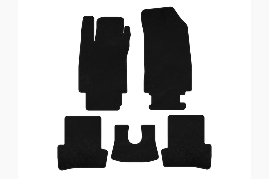 Renault Clio III 2005-2012 Tappetini tessili Classic (neri) Image