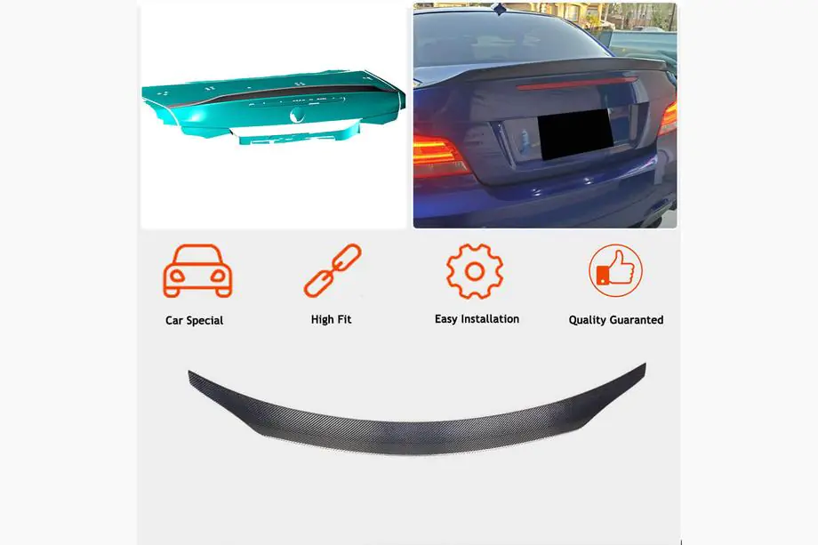 BMW 1 Series E81/E82/E87/E88 2004-2011 Spoiler (per E82, Carbonio) Foto 2