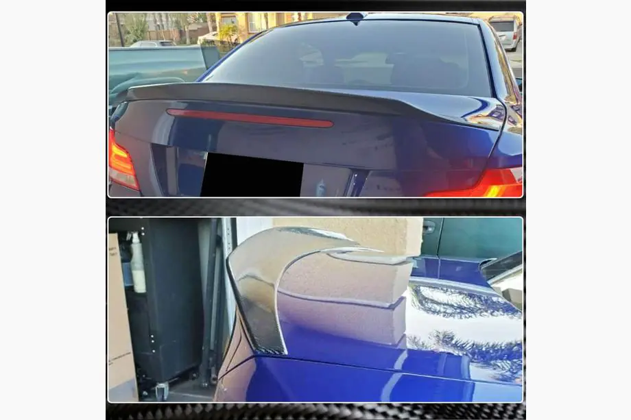 BMW 1 Series E81/E82/E87/E88 2004-2011 Spoiler (per E82, Carbonio) Foto 4