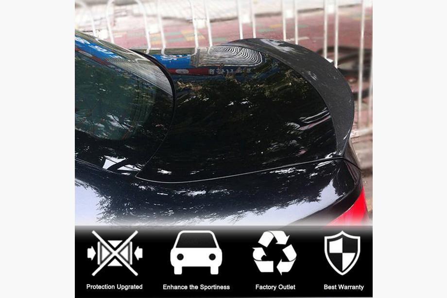 BMW 1 Series E81/E82/E87/E88 2004-2011 Spoiler P-Style (per E82, Carbonio) Foto 3