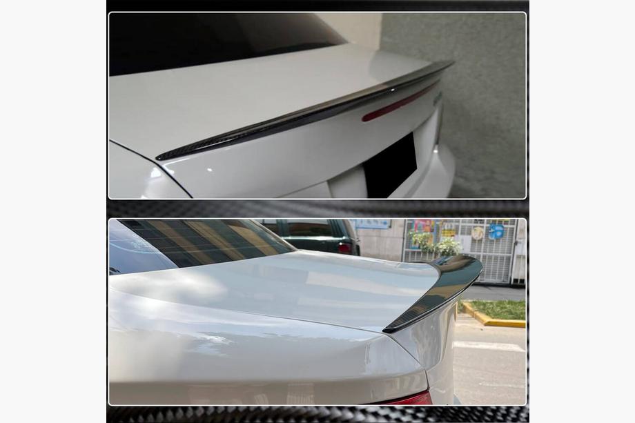 BMW 1 Series E81/E82/E87/E88 2004-2011 Spoiler P-Style (per E82, Carbonio) Foto 4