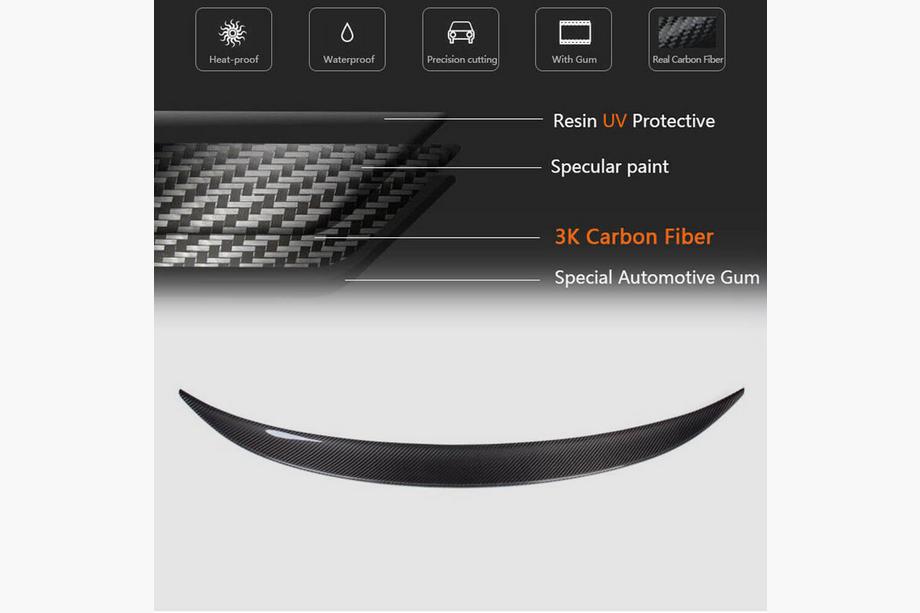BMW 1 Series E81/E82/E87/E88 2004-2011 Spoiler P-Style (per E82, Carbonio) Foto 6