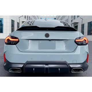 Spoiler MP-Style (Nero Lucido) BMW 2 Series G42 2021- foto 3