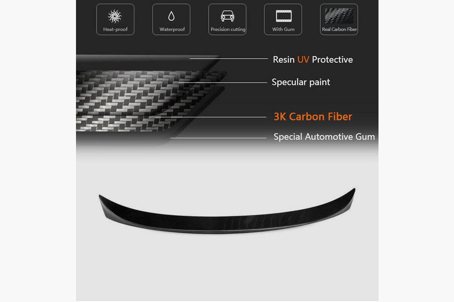 BMW 5 Series F10/F11 2010–2016 Spoiler V1 (per F10, Carbonio) Foto 5