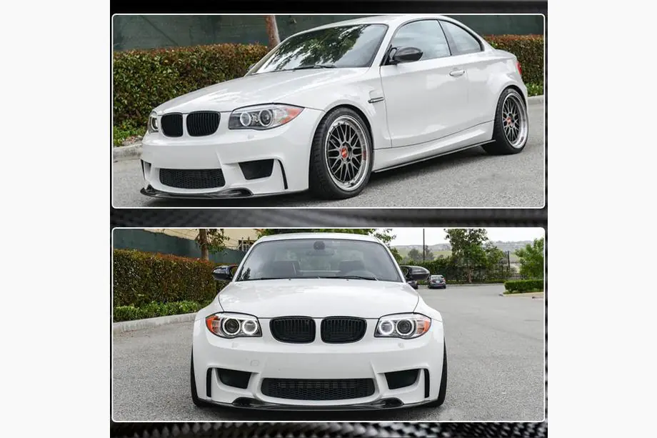 BMW 1 Series E81/E82/E87/E88 2004-2011 Labbro anteriore V1 per 1M E82, Carbonio Foto 6