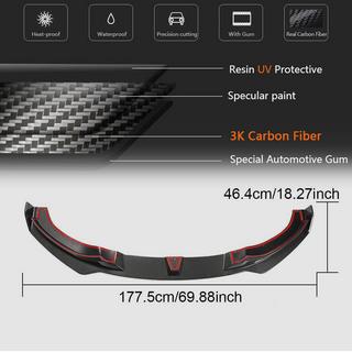 Labbro anteriore V2 per M-Sport, Carbonio BMW 4 Series F32/F33/F36 2012-2020 foto 4
