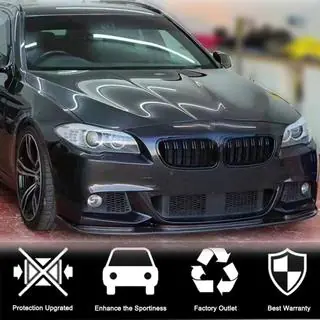 Labbro Anteriore V2 per F10 M-Sport, Carbonio foto 2