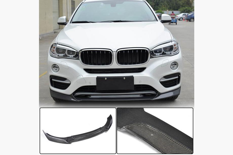 BMW X6 F16 2014-2019 Labbro Paraurti Anteriore FRP V3 (Base) Foto 1