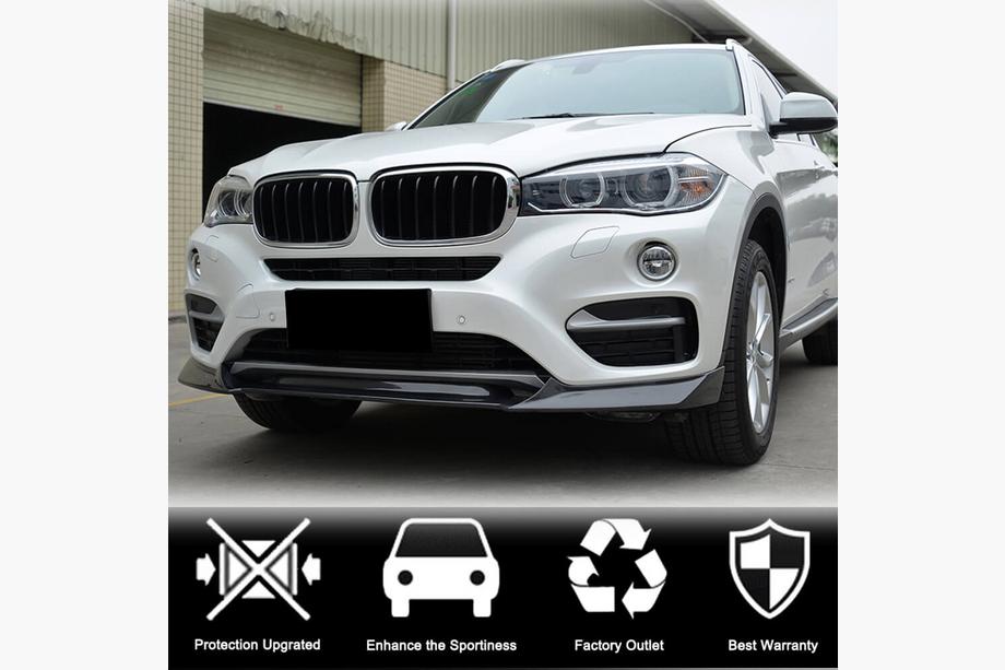 BMW X6 F16 2014-2019 Labbro Paraurti Anteriore FRP V3 (Base) Foto 2