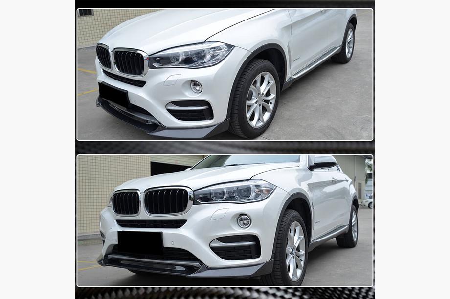 BMW X6 F16 2014-2019 Labbro Paraurti Anteriore FRP V3 (Base) Foto 3