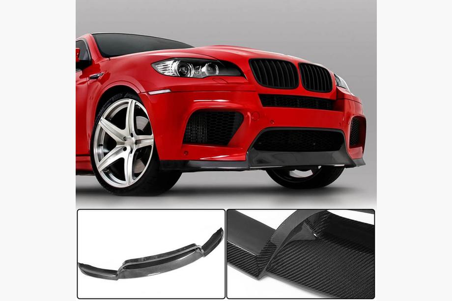 BMW X6 E71 2008–2014 Labbro anteriore Lip V2 per X6M, carbonio Image