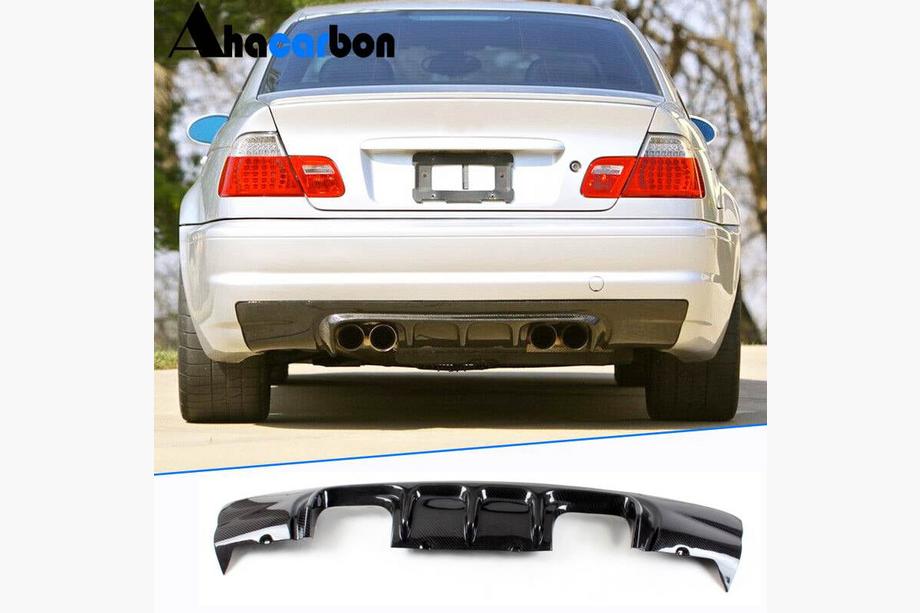 BMW 3 Series E46 1998-2006 Diffusore Posteriore Paraurti V3 (per M3, Carbonio) Foto 1