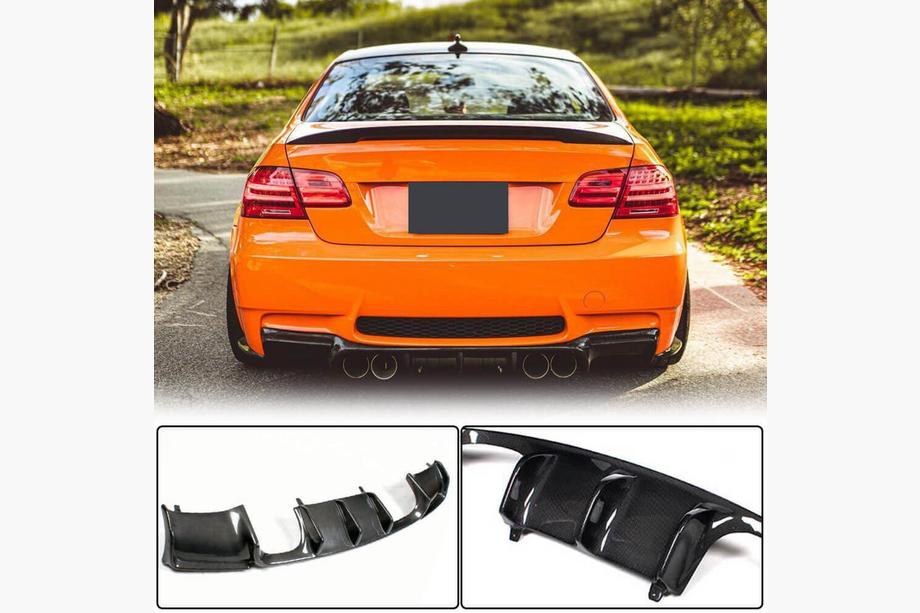 BMW 3 Series E90/E91 2005-2011 Diffusore Paraurti Posteriore V-Style (per M3, Carbonio) Image