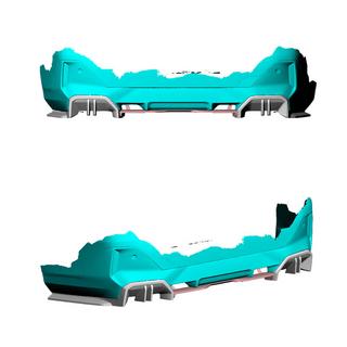 Diffusore Posteriore Paraurti (per M-Sport, Carbonio) BMW 5/i5 Series G60/G60E/G61 2023- foto 2