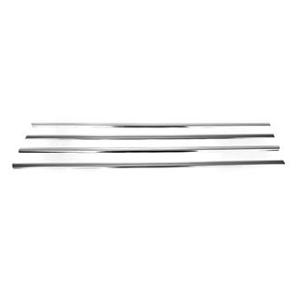 Modanature cromate per finestrini laterali (4 pz, acciaio inox) SsangYong Action 2005-2018 foto 2